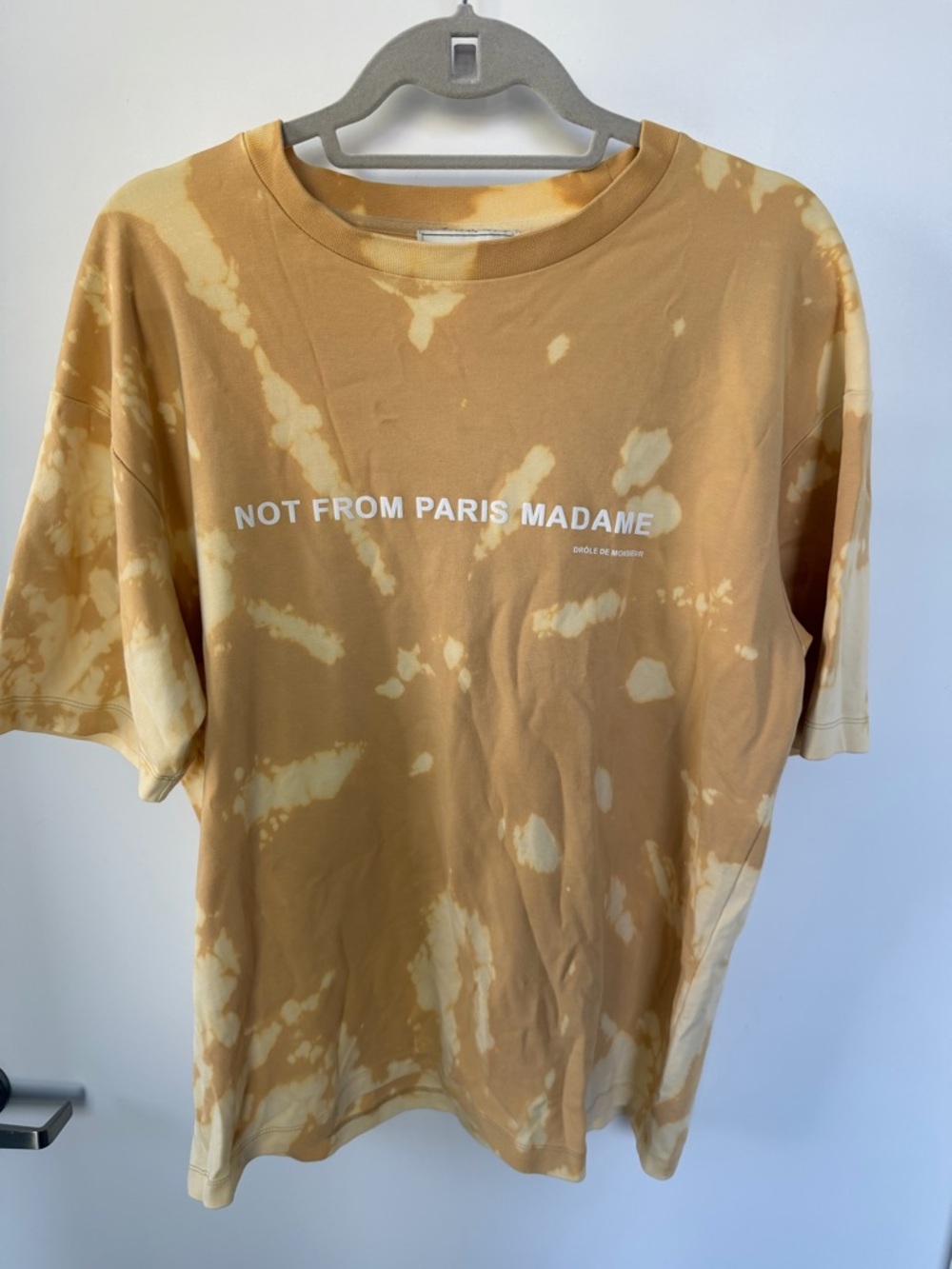 Men's Tie-Dye Short Sleeve Tee - Camel/Beige